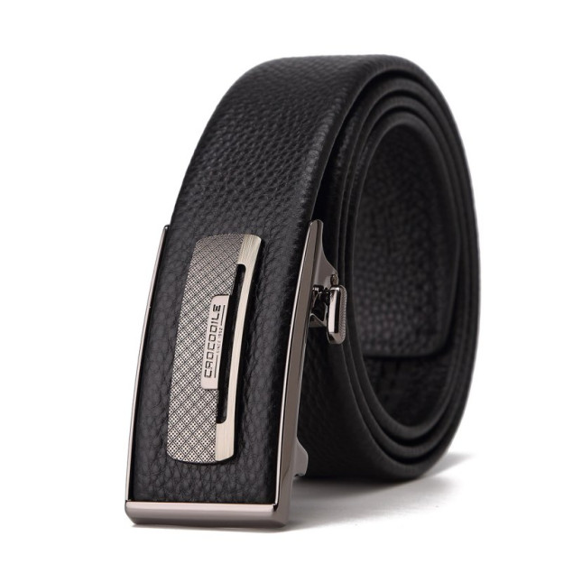 Classic Black Crocodile Leather Belt CC2DT2581J01